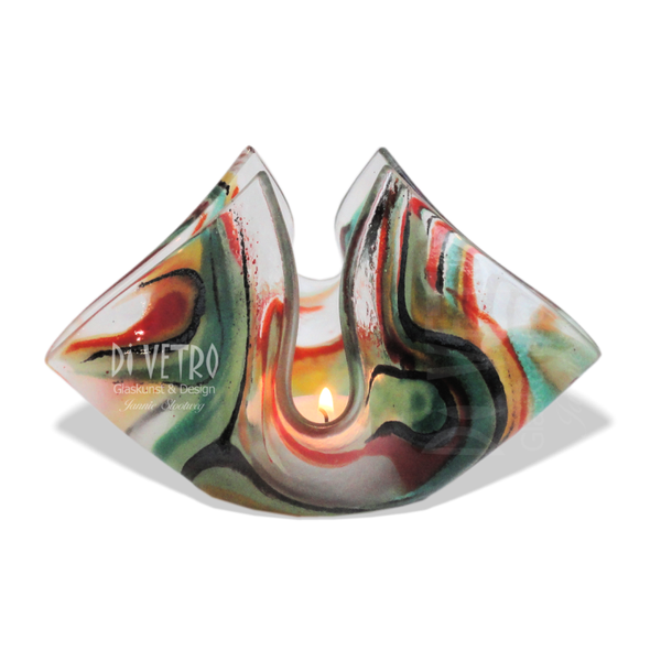 Glasfusing Sfeerlicht - Multicolour Abstract 0011