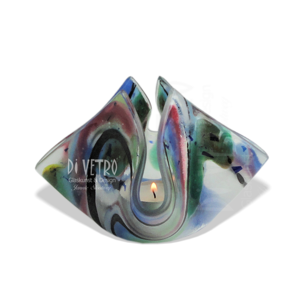 Glasfusing Sfeerlicht - Multicolour Abstract 014