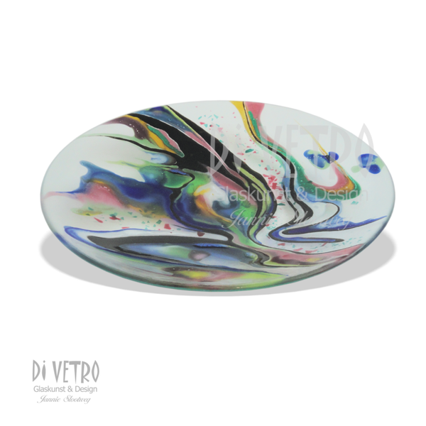 Glasfusing Object - Schaal Abstract Round 1 Ø 35cm