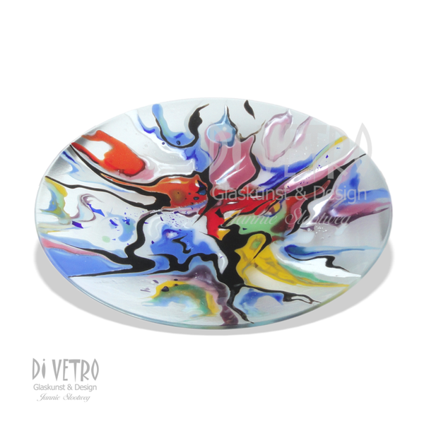 Glasfusing Object - Schaal: FLOW AROUND, Ø 50cm