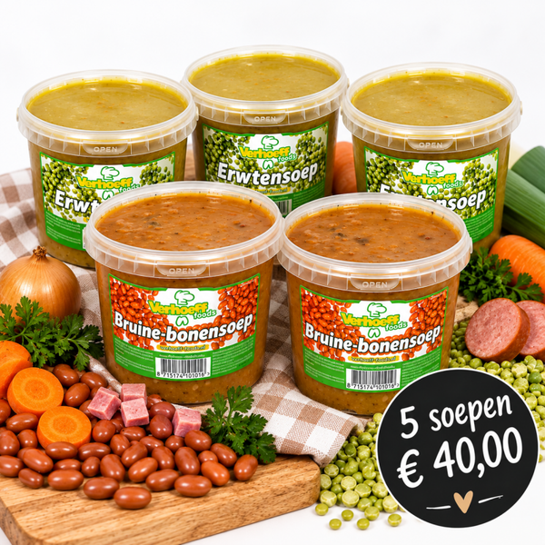 Br.bonensoep & Snert combinatie 5 emmertjes