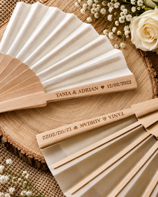 Abanicos personalizados para boda