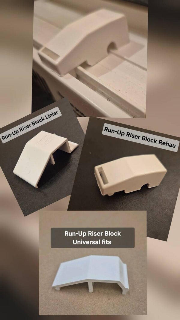 Run-Up Riser Block- Universal, Click Fit