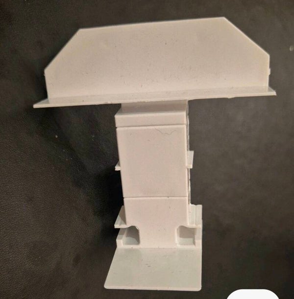 Dummy Mullion end cap,  REHAU CHAMFERED