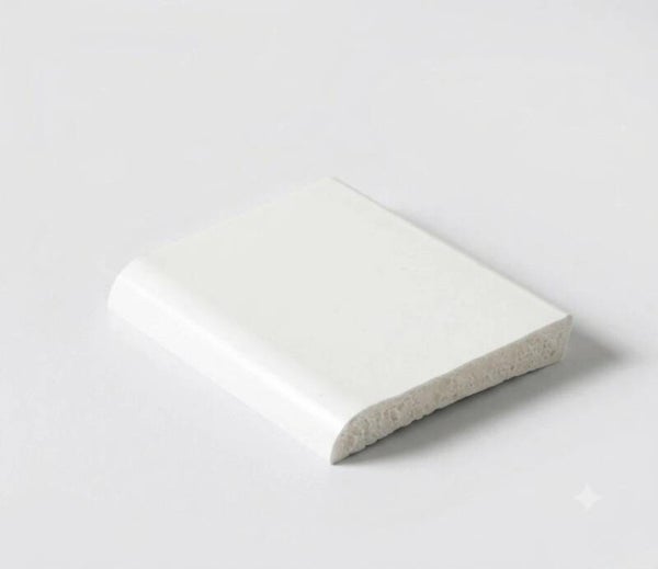 5 metre - 40mm PVC PLASTIC TRIM.   WHITE