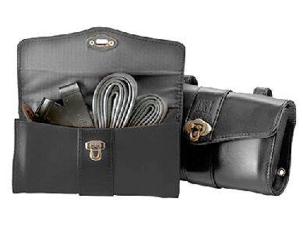 BORSA SOTTOSELLA DEI PELLE NERA e MIELE