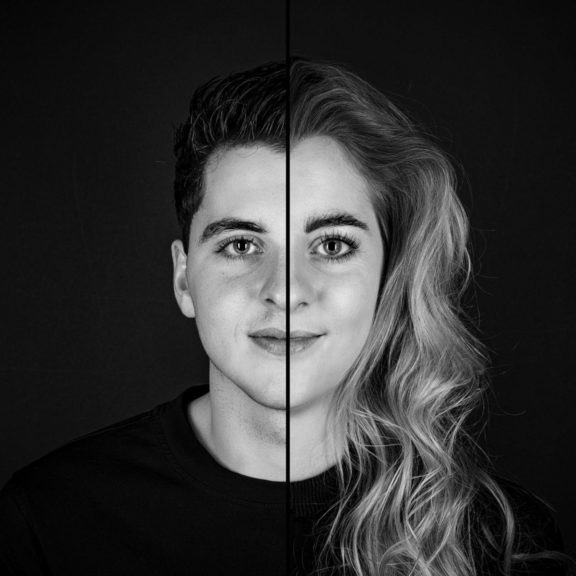 2-in-1 Foto - duoportret // Twee gezichten in één foto // DuoFoto - 2-in-1 portret // Broer en Zus