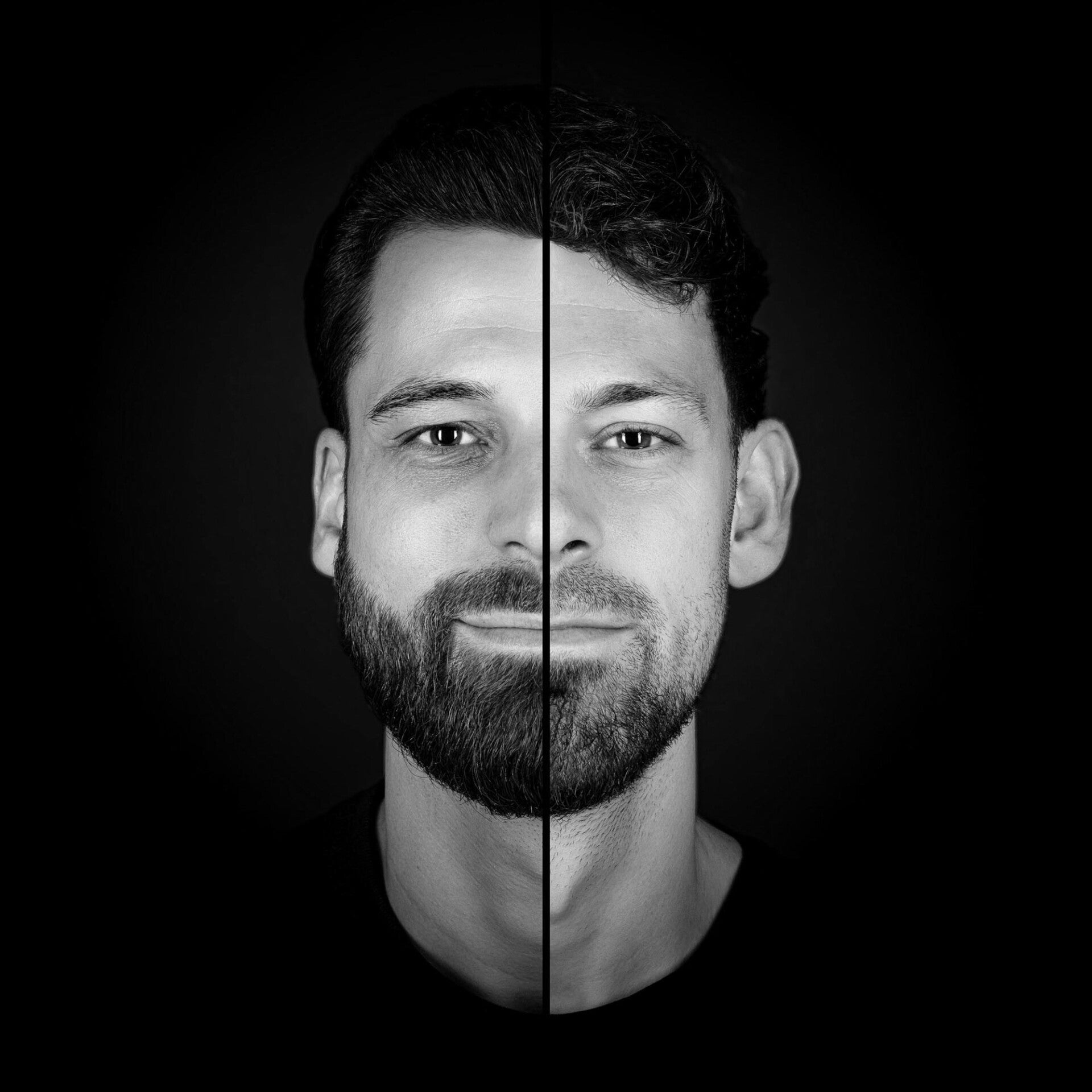 2-in-1 Foto - duoportret // Twee gezichten in één foto // DuoFoto - 2-in-1 portret // Broers