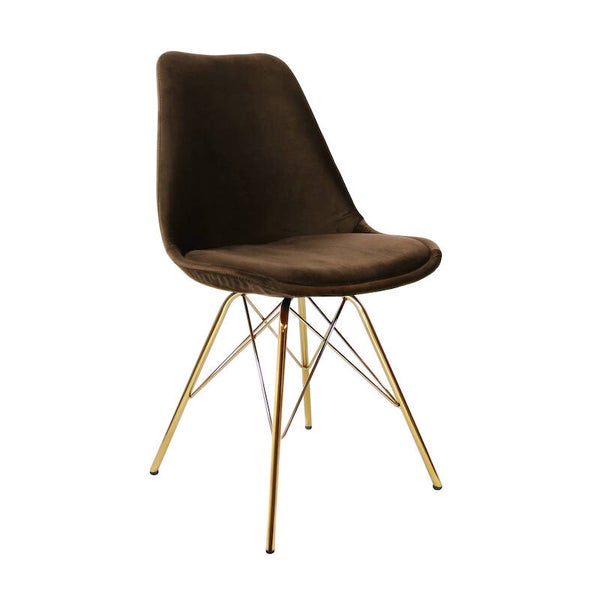 Kick Collection Kuipstoel Velvet Koffiebruin