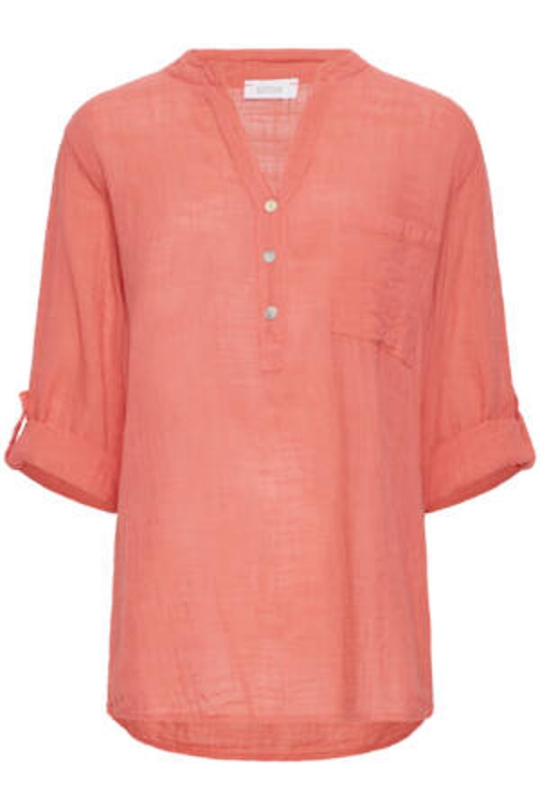 Sorbet - Katoenen blouse Alexa - Coral