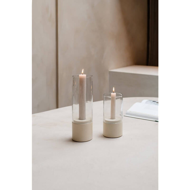 Home Society Windlicht Mindy Beige S