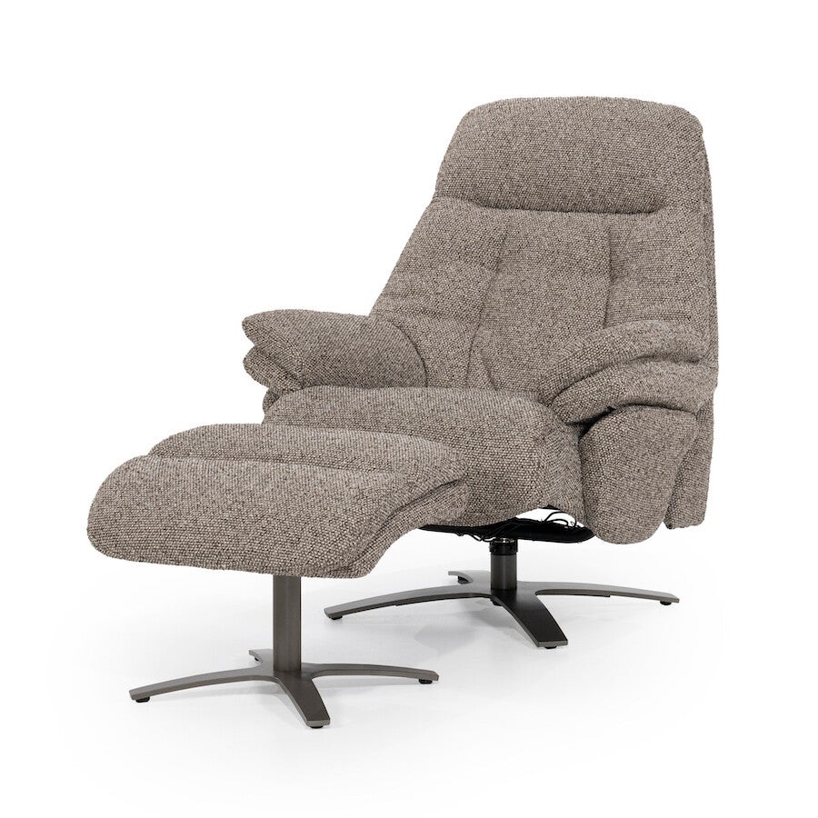 Eleonora Fauteuil Caleb Taupe (Elektrisch verstelbaar)