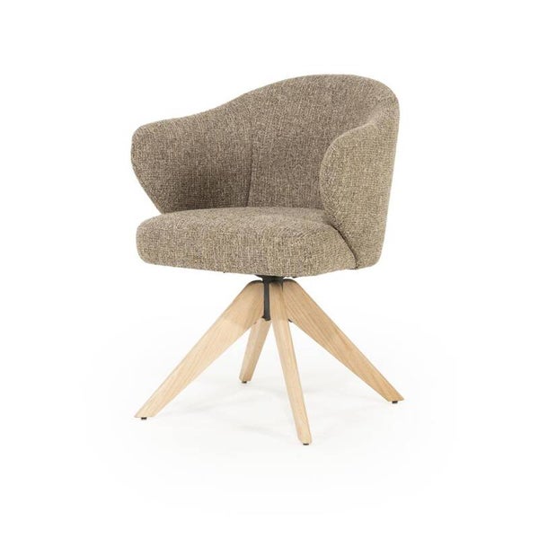 Eleonora Eetkamerstoel Connor Naturel Bruin