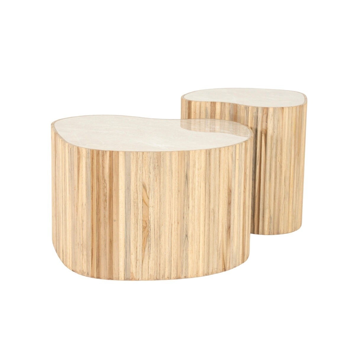By Boo Salontafelset Nice Naturel (set van 2)