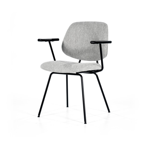 Eleonora Eetkamerstoel Lynn met arml. Grijs