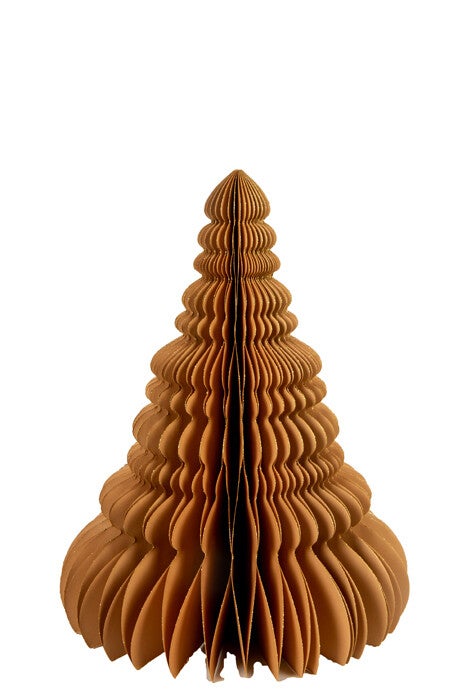 Papieren kerstboom XL Nude
