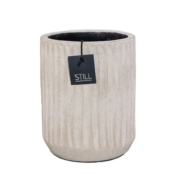 Still Collection - Bloempot met ribbels S - Light
