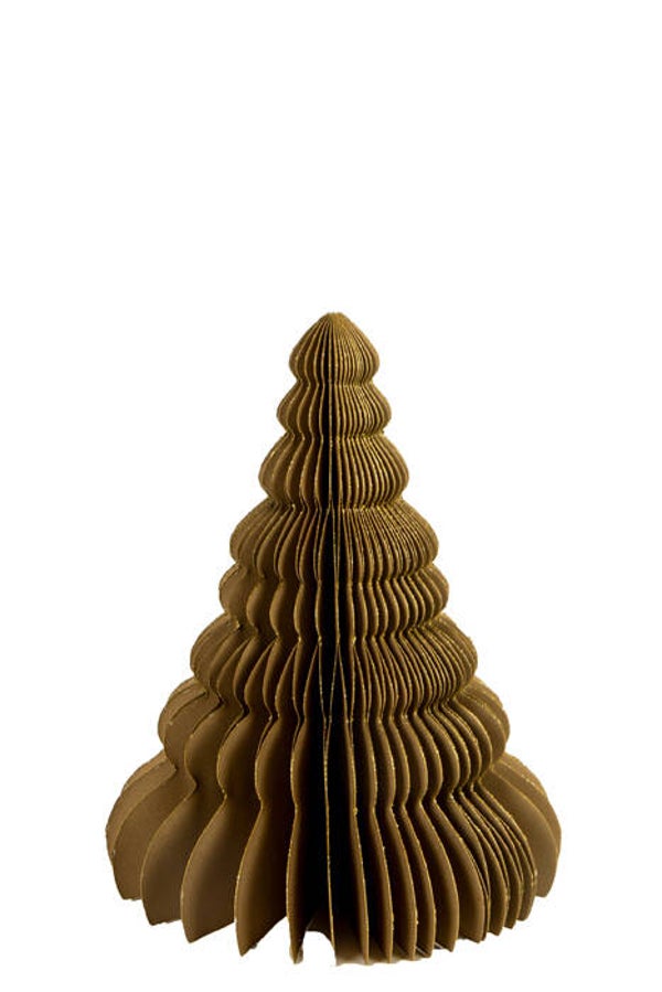 Papieren kerstboom L goud