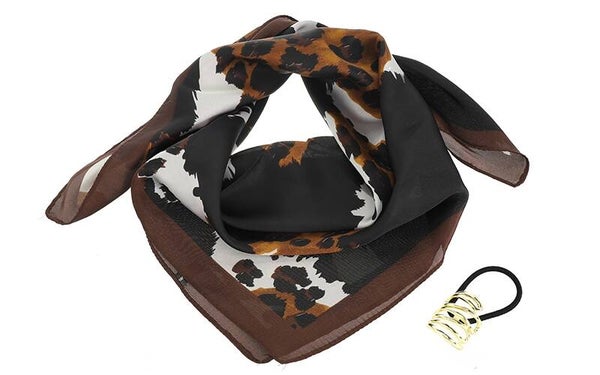 Zijdenlook sjaal Ives Cow