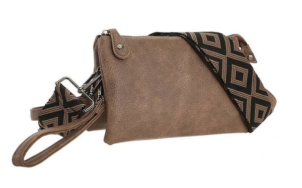 Schoudertasje New York Dark Camel