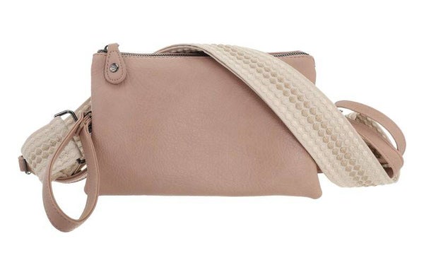 Schoudertasje New York vintage pink