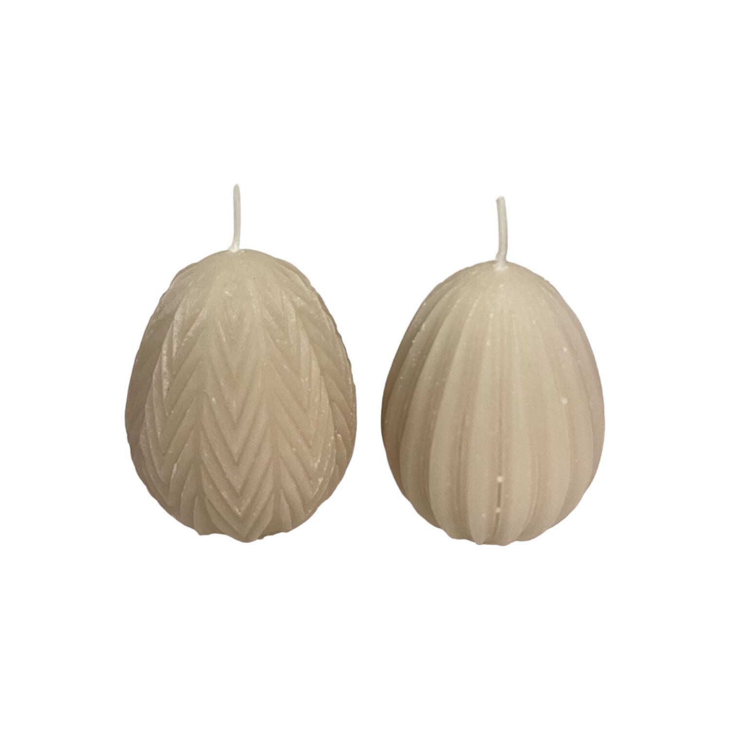 Home Society Deco kaars Ei Greige