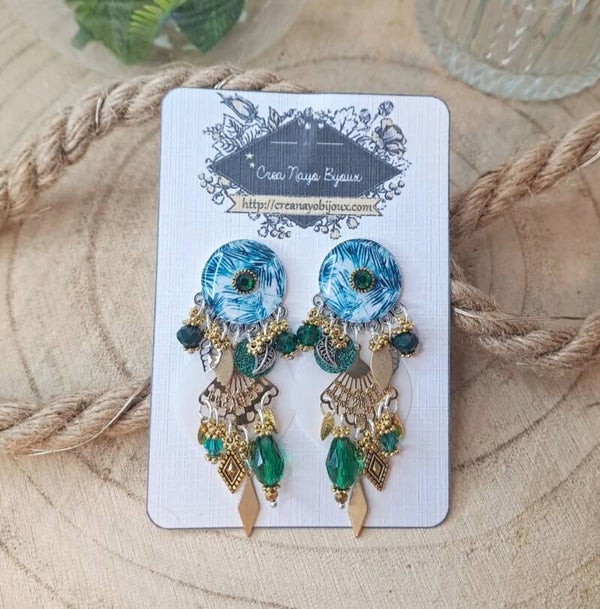 Les Boucles d'oreilles Argent 925 "Felicia"