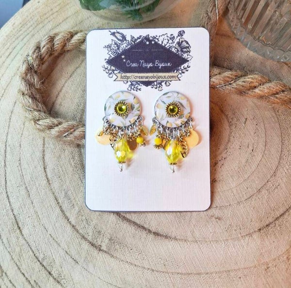 Les Boucles d'oreilles Argent 925 "Alix"