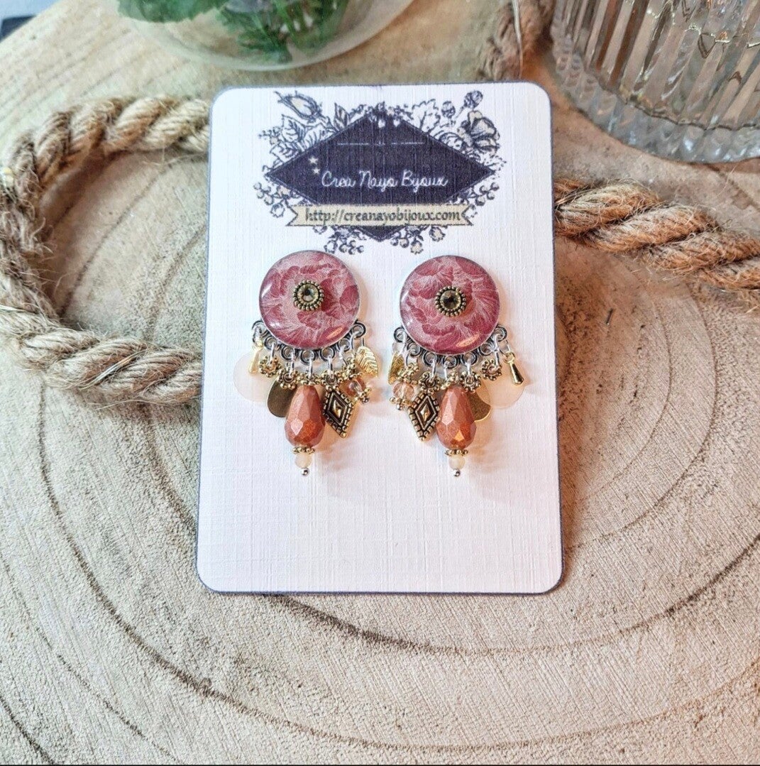 Les Boucles d'oreilles Argent 925 "Elisa"