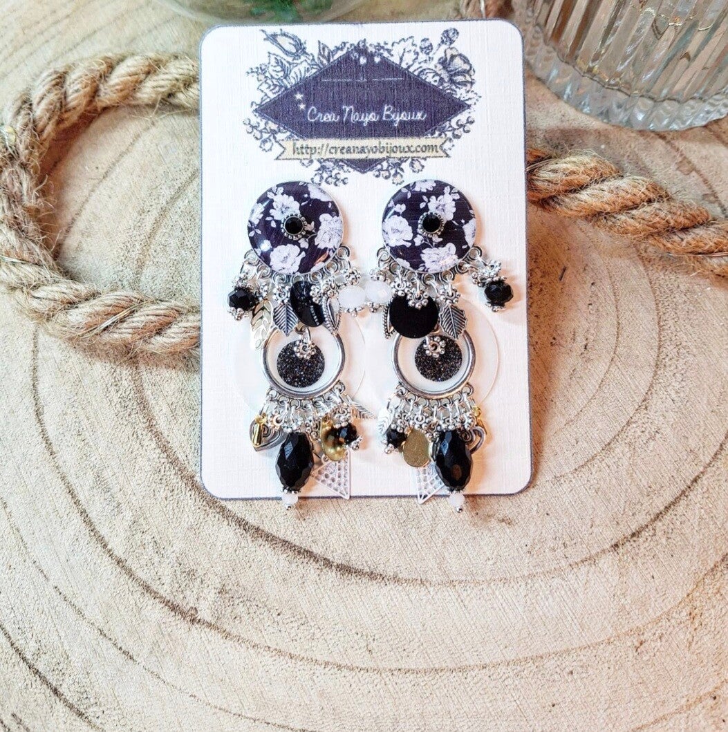 Les Boucles d'oreilles Argent 925 "Florianne"