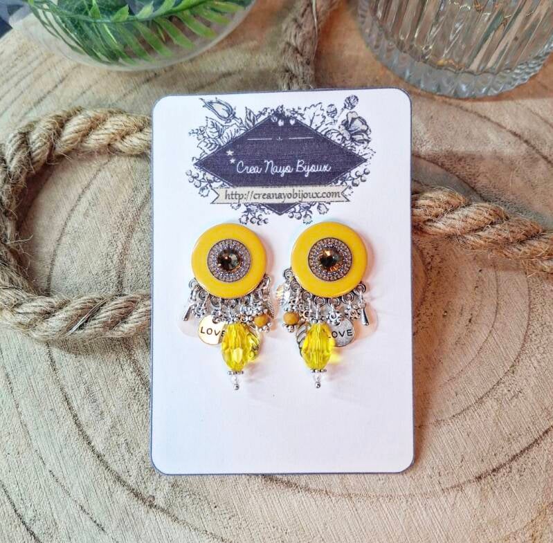 Les Boucles d'oreilles Argent 925 "Nora"