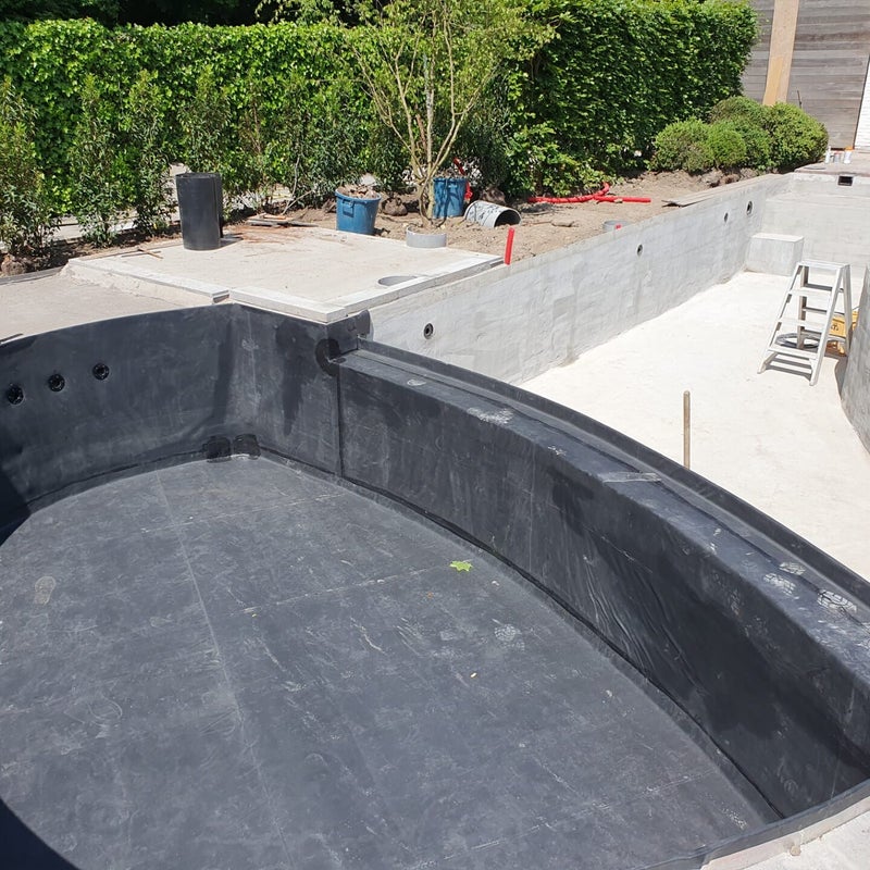 Lavafilter met EPDM folie.