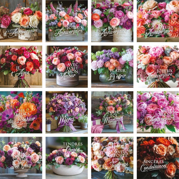 Carte à thème - Collection Florale