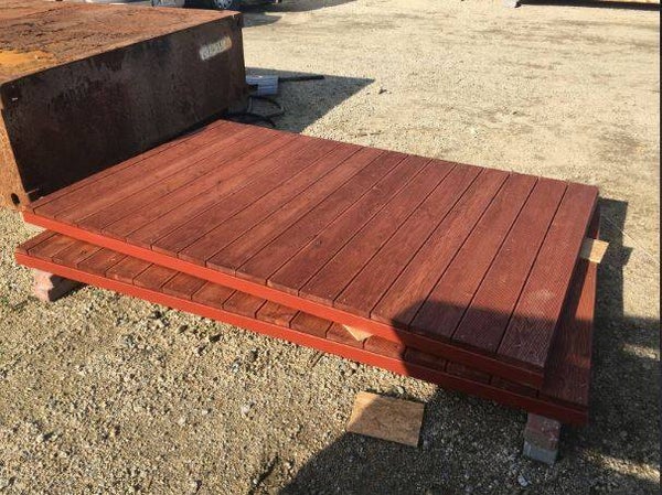 Plataforma de contêiner móvel com pavilhão de guarda 6x3m | Terraço móvel sob medida