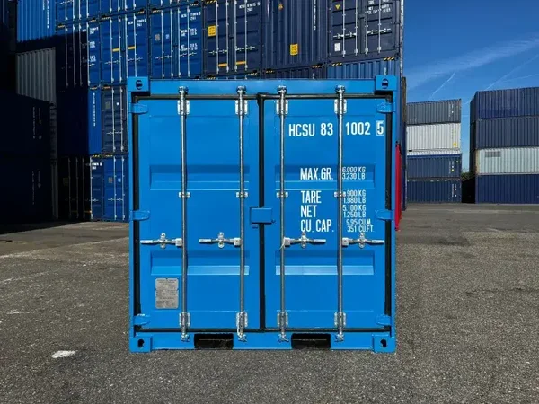 Contentor 8 Pés Novo Azul Claro - Compacto e Resistente