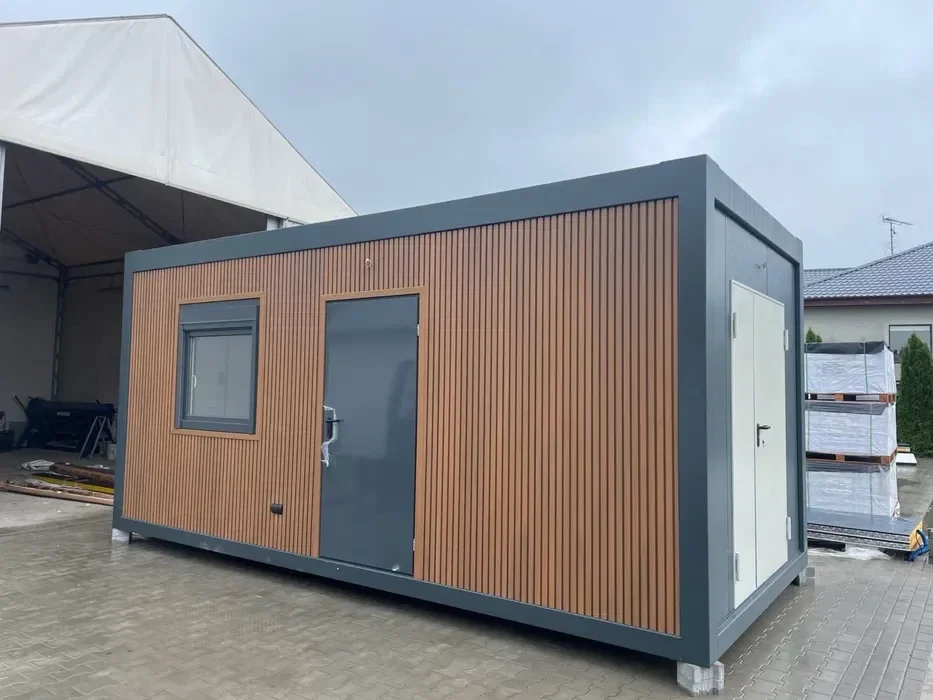 ♦️  Pavilhão contentor VIP Modular em Aço com Isolamento em Poliuretano - 6,06 × 2,9 × 2,85 m