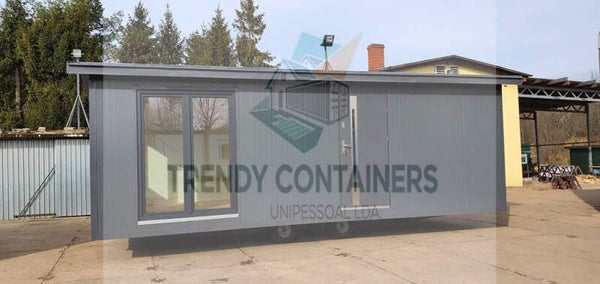 Casa Modular NANCY 7,8 x 3,5 m  Habitável, Isolamento PIR 12 cm e Totalmente Equipada