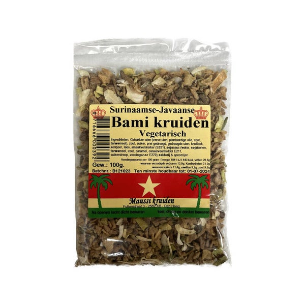 Maussi kruiden - Surinaamse - Javaanse bami kruiden vegetarisch 100g