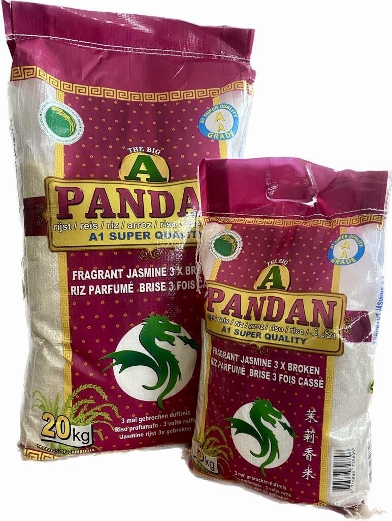 Pandan A1 Super Quality Jasmine Rice – 3 x Broken 20 kg