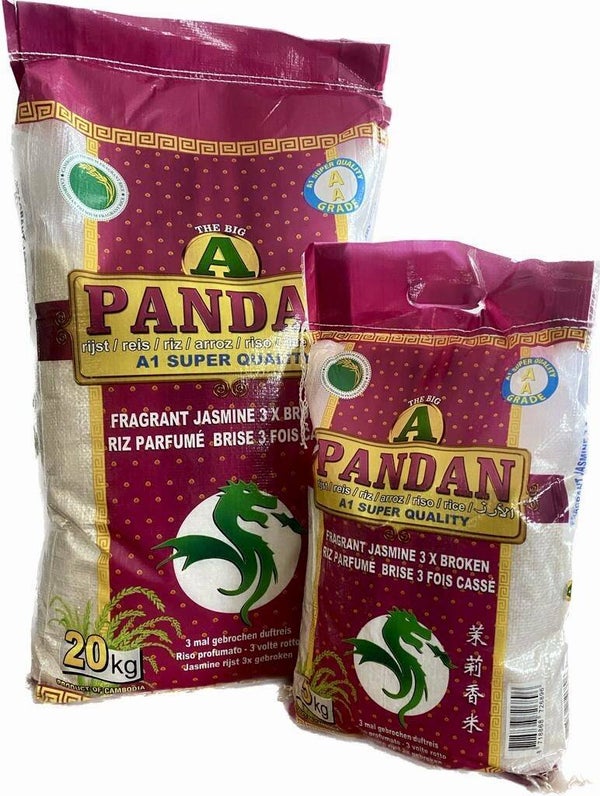 Pandan A1 Super Quality Jasmine Rice – 3 x Broken 20 kg