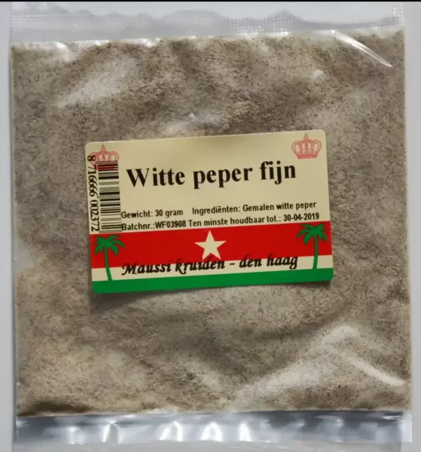 Maussi kruiden - Witte peper 30g