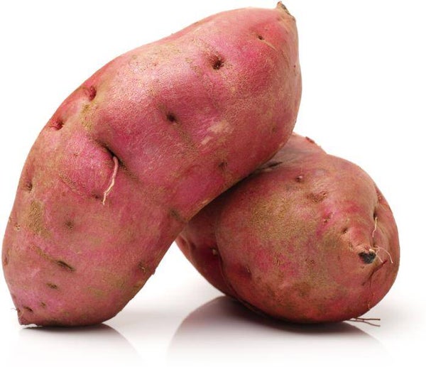 Zoete aardappelen rood