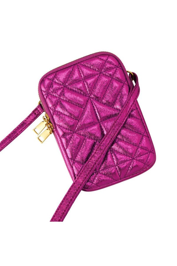 Metallic telefoontasje - Roze