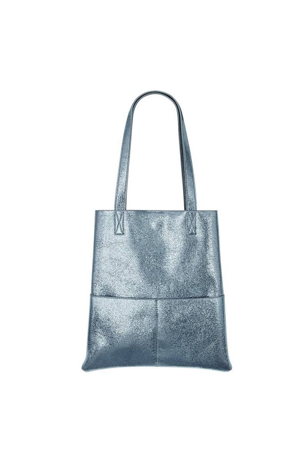 Metallic Shopper - Blauw