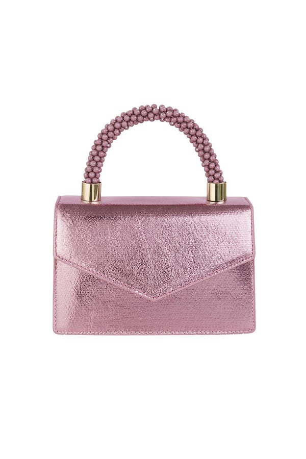 Envelop Tas - Metallic Roze