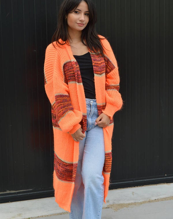 Vest Streep - Oranje