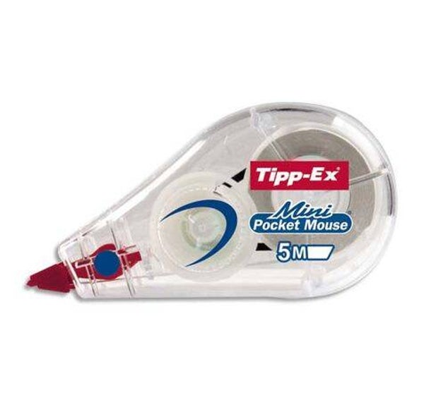 TIPP-EX Mini roller de correction jetable sans solvant correction à sec 5 mm x 5 m MINI POCKET MOUSE