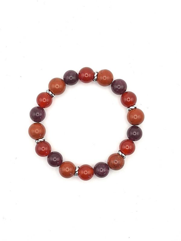 N°82 - Le Bracelet de l’énergie et de la détermination : Cornaline, Jaspe Rouge et Grenat