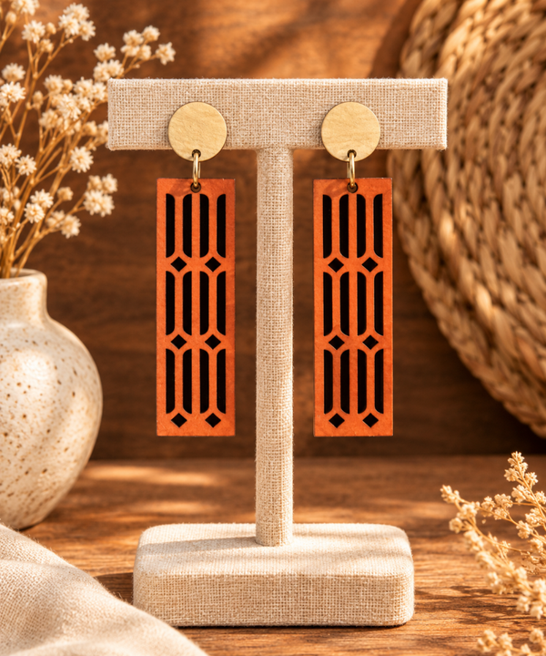 Pendientes de madera Vientos C/T ligeros y artesanales
