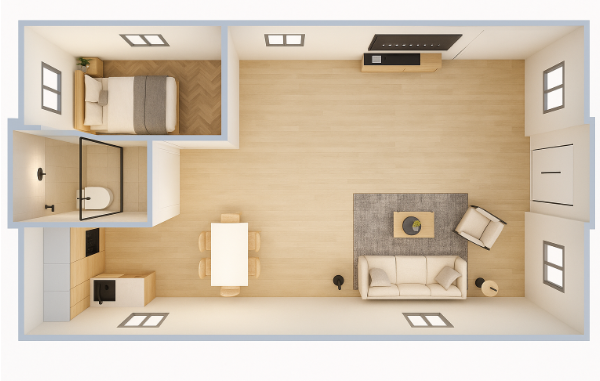 40ft_One bedroom One bathroom